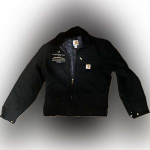 Carhartt Black Insulated Jacket, Small, Made in USA, UFCW